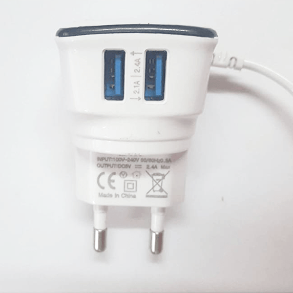 iNext INT54FC 2.5 Ampere Charger with Dual USB Charging Ports