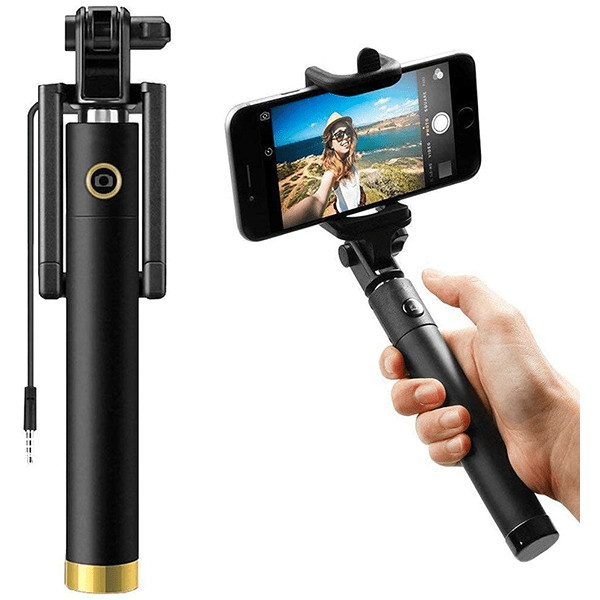 Black Extendable Selfi Stick