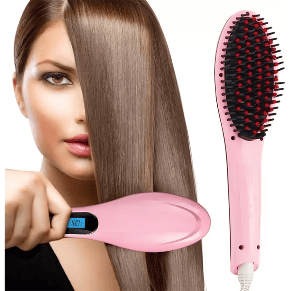 Hair Straighteners Comb Brush with Temperature Control for Women / HQT906