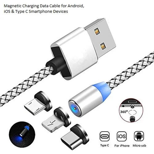 3 in 1 Magnetic USB Charging Cable