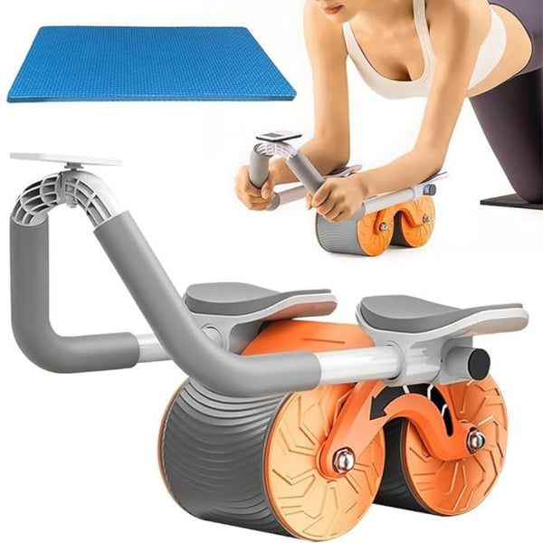 Workout Roller, Abs Workout Equipment Automatic Rebound Wheel, Home Gym Wheels Roller Abdominal Exercises For Abdominal Muscles, Multicolor