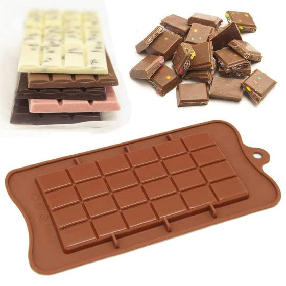 Silicone 24 Section Chocolate Mould Length - 22cm, Tray Breadth - 10.5cm