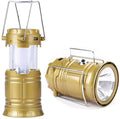 Rechargeable camping lantern 2 in 1 Solar LED Lamp