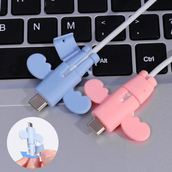10PC Cable Protector, Anti-break Mobile Phone Charging Cable Connector Protective Cover,USB Wire Protector Set Electric Wire USB Cable Charger Cord Protector ( Multi color)