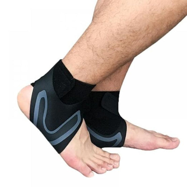 Ankle Support Brace, Breathable Plantar Fasciitis Sock with Arch Support Compression Ankle Brace Foot Strap Guard Foot Brace for Sprained Ankle, Heel Pain Sports Protector (1 Pair)
