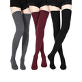 Over Knee Thigh Socks Knee-High Sock High Thigh Stockings Cotton Long Socks (1pair)