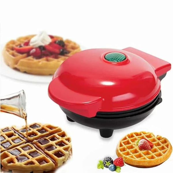 Mini Waffle Maker Machine 4 Inch- 350 Watts individual Belgian Waffles, Stainless Steel Non-Stick Pan Cakes, Small waffle Maker for Home Waffle.