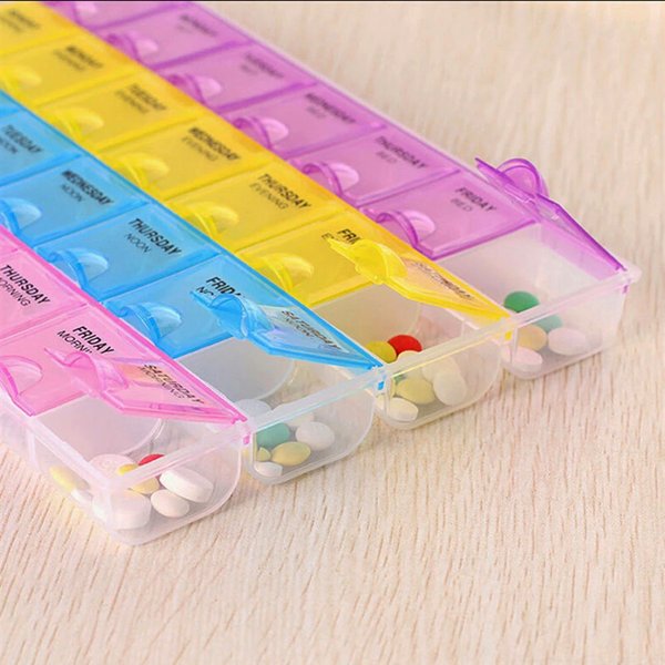 Pill Medicine Organiser Reminder Storage Box