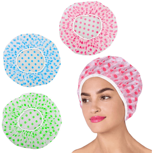 Women Shower Cap- 3Pcs
