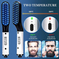 Mens hair straightening hair brush