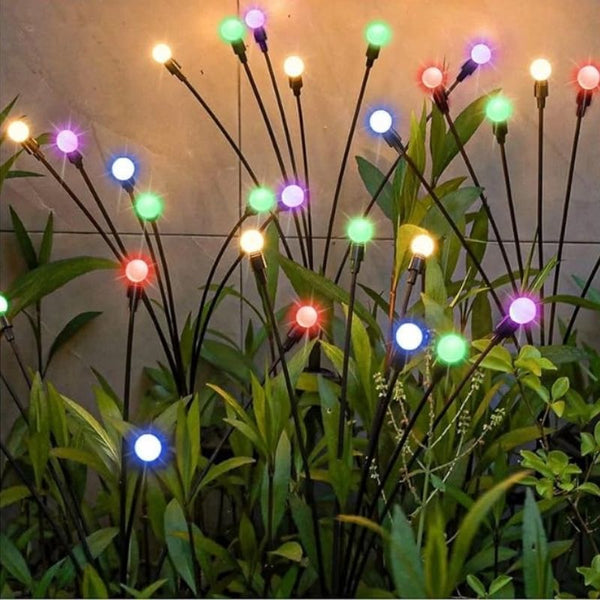 (pack of 2) Solar Garden Lights Outdoor Solar Firefly Lights Solar Garden Decorative Lights Multicolour