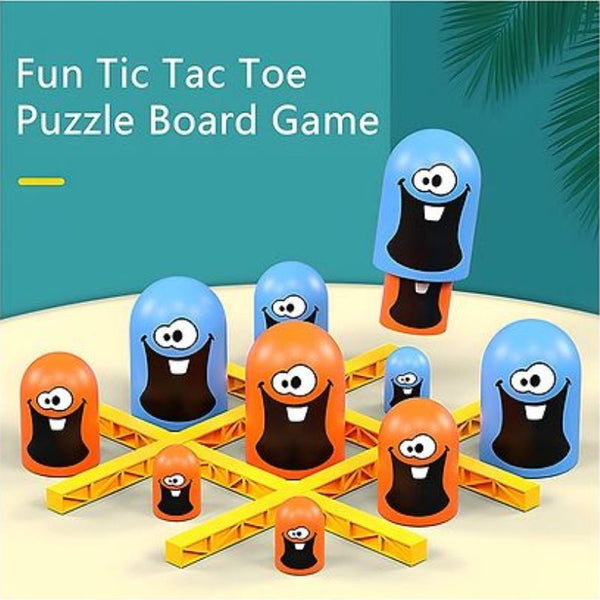 Gobble Board Game Learning Toys for 2+ Year Old Kids Tic Tac Toe Game Brain Games for Kids Indoor Strategy Board Games Board Games for Adults Kids Brain Development Toy