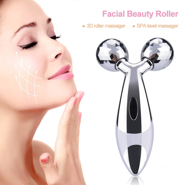 3D Massager Roller 360 Rotate Silver