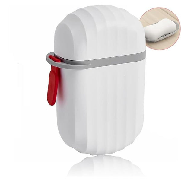 Portable Soap Dish for Travel/Camping | Waterproof Leakproof Soap Container for Home/Bathroom | Plastic Soap Box with Cover | Soap Holder (Pack of 1,Multicolor)