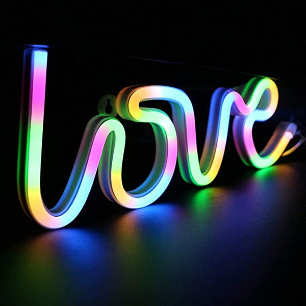 USB and Battery Powered LOVE Light