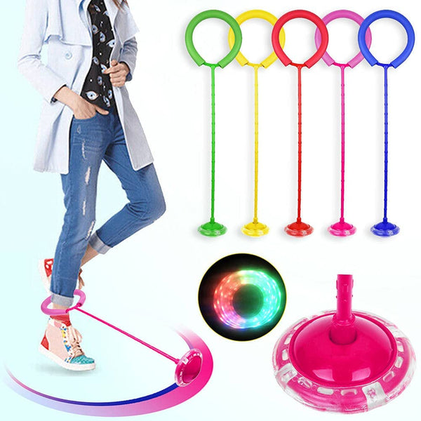 Jumping Ring Skipping Toys for Kids/ Led White