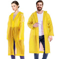 EVA Waterproof Poncho Raincoat Hooded Outdoor Water Resistant Portable Suit for Men & Women (Random, Universal Size)