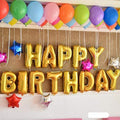 Happy Birthday " Letter Foil Toy Balloon - (Gold)