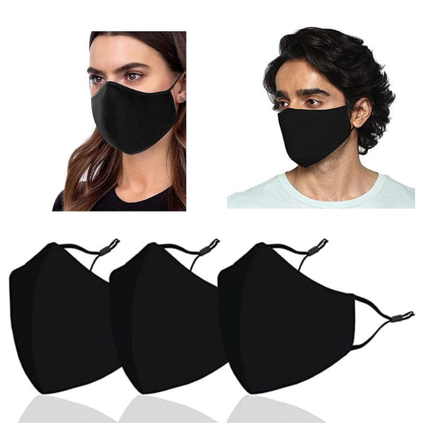 Cotton Adjustable Face Mask (pack of 3)