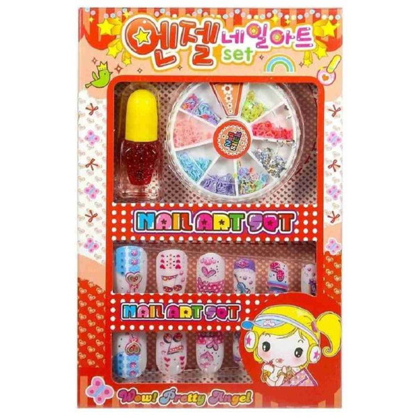Nail Art Kit for Girls Multicolour & Designs (Random) (Multicolour)