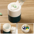 4 In 1 Pill Medicine Crusher Grinder Splitter Tablet Divider Cutter Storage Box