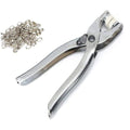 Silver Button Thickened Snap Fasteners Kit Multi Utility Plier  (1 Tools, Silver)
