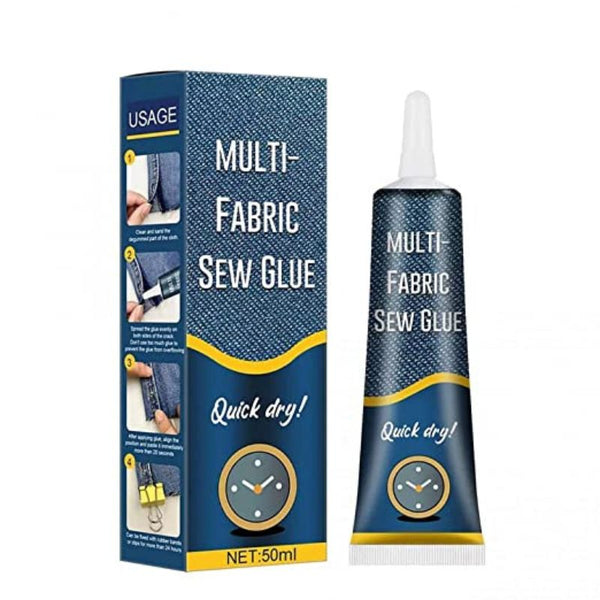 Multi-fabric Sew Glue 50ml Quick Drying Cloth Fabric Repair Glue Liquid | Ultra-Stick Fabric Glue for Clothing