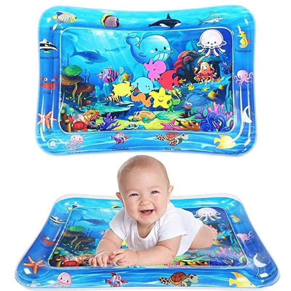 Baby Kids Water Play Mat Toys Inflatable Tummy Time Leakproof Water Play Mat, Fun Activity Play Center Indoor and Outdoor Water Play Mat for Baby (Water Play Mat)