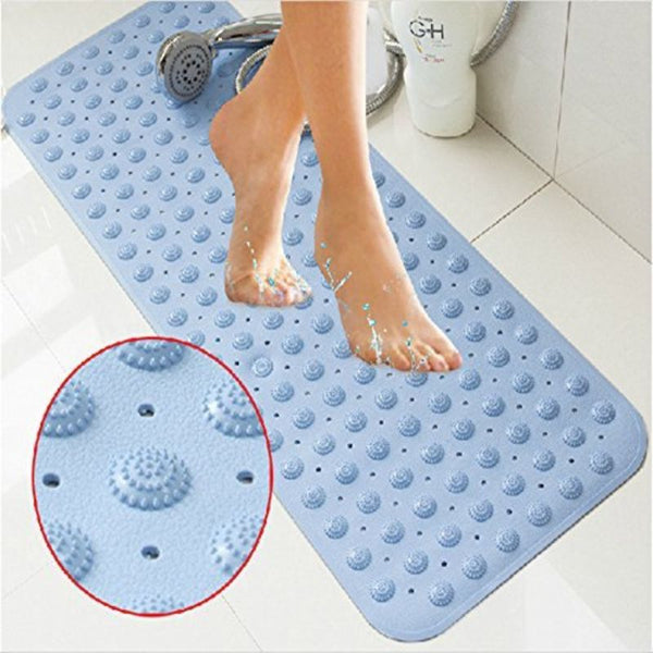 Anti-Slip Bathroom Shower Mat for Shower Area (Transparent, 65x34 cm) Multicolour 1pc