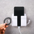 Wall Hanging Mobile Phone Adhesive Holder With Hooks (MULTICOLOUR 1PC)