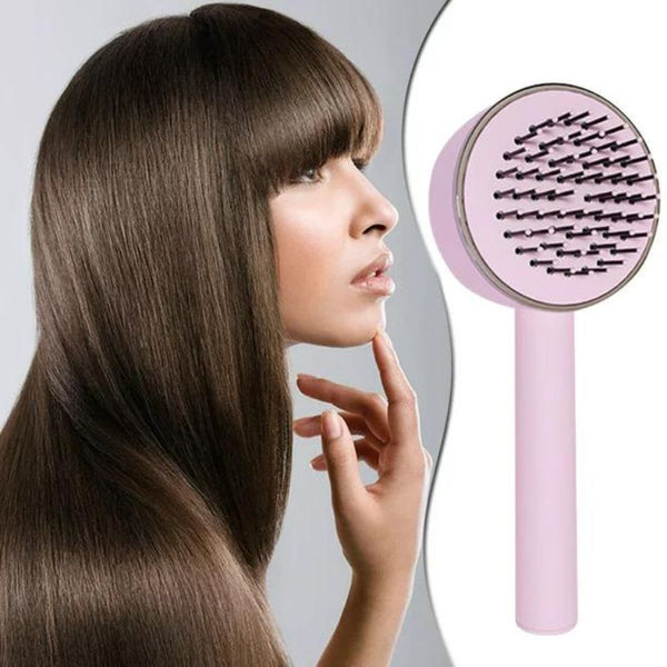 Self-cleaning Hair Brush Soft Anti-static Airbag Massage Comb Automatic Cleaning Hair
