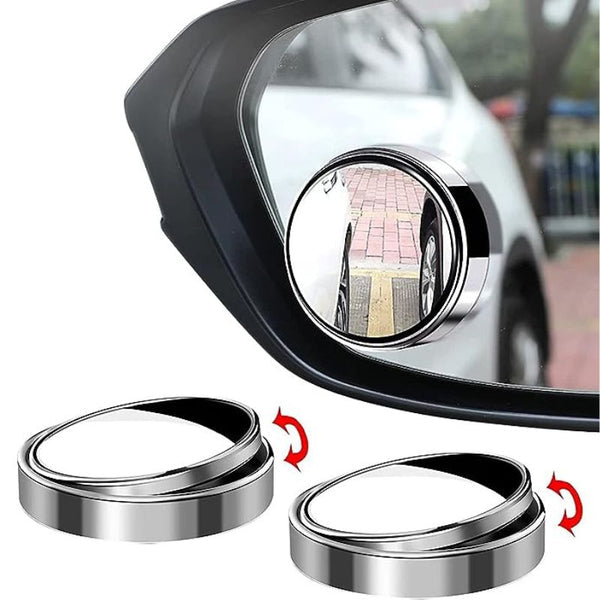 360° Rotatable Field of View, Convex Wide-angle Car Blind Spot Mirror HD Crystal Glass Waterproof Durable Traffic Safety, Suitable for All Types of Cars & bike