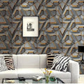 3D SELF Adhesive Wallpaper for Living Room Bedroom CUPBOARDS PEEL and Stick Vinyl Wallpaper Sticker & Removable Wallpaper (45cm x 500cm)(Length 5-Meter)