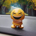 Cute Emoji Bobble Head Dolls, Funny Smiley Face Springs 6-pcs set