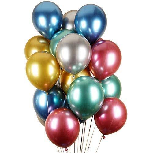 20Pcs Chrome Rubber Balloons for Party Decorations